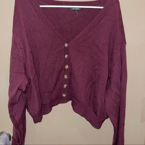 Womens cropped sweater